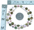 Genuine Sterling Silver Multicolor Choker Bead Necklace RX114630